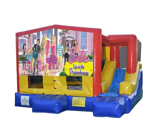 Barbie Small External Slide Jumping Castle