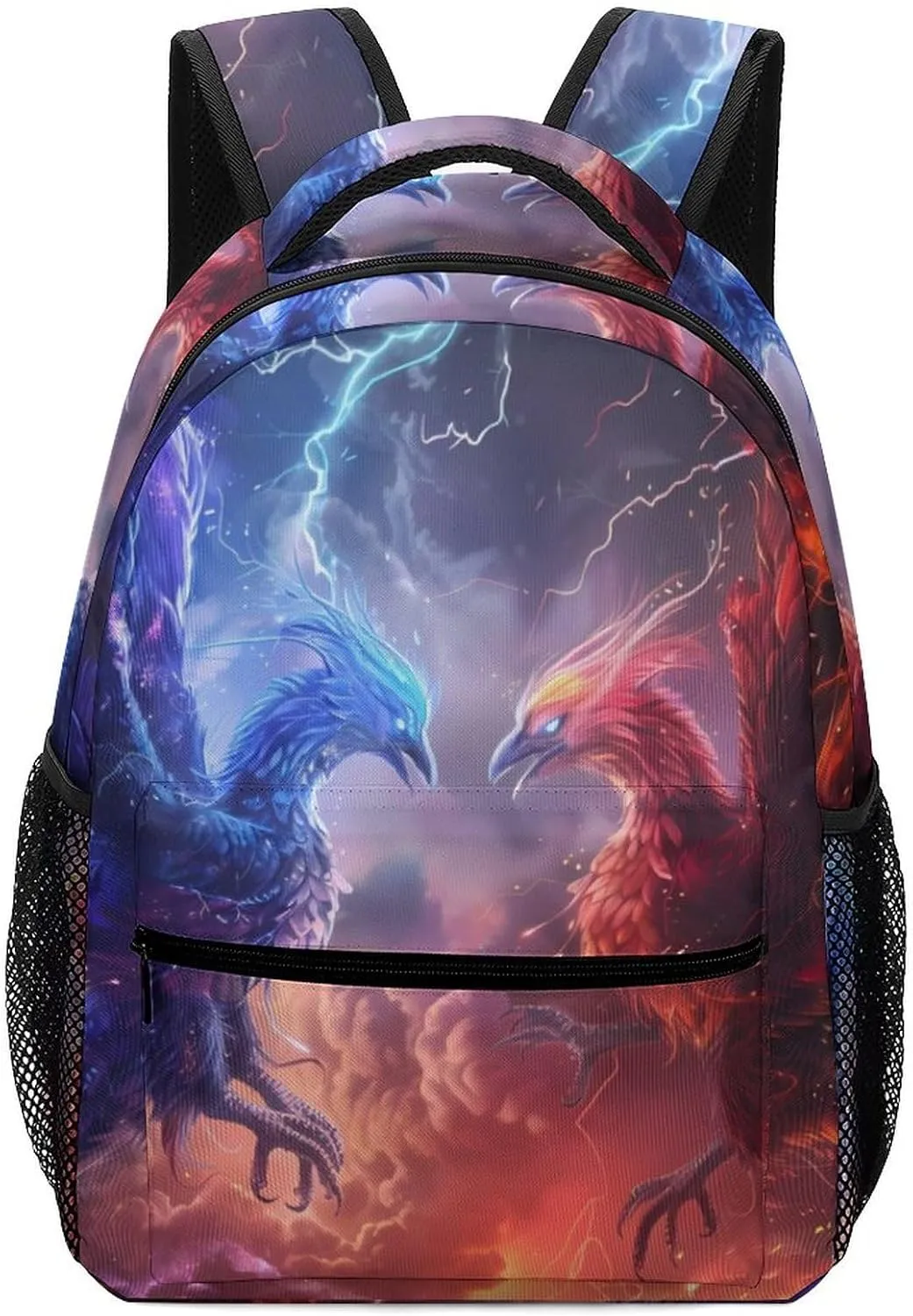 Battle of Phoenix Cool Thundering Backpack Lightweight Laptop Backpack Casual Bag Travel Daypack for Women Men