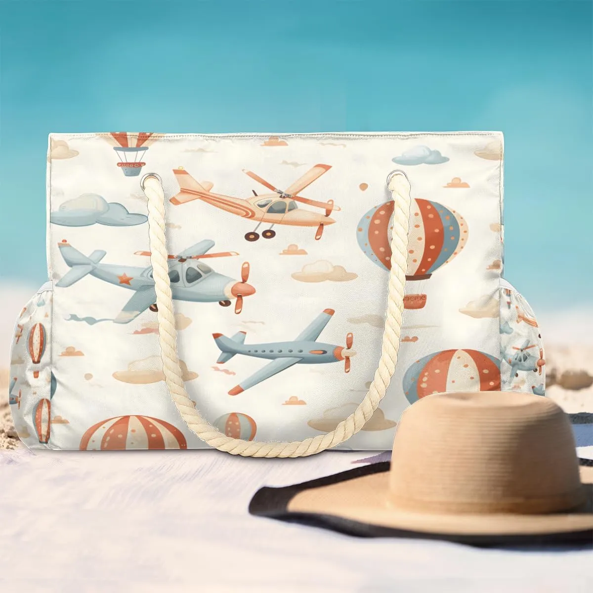 Beach Bags for Women, Large Waterproof Beach Tote Bag for Gym Grocery Travel