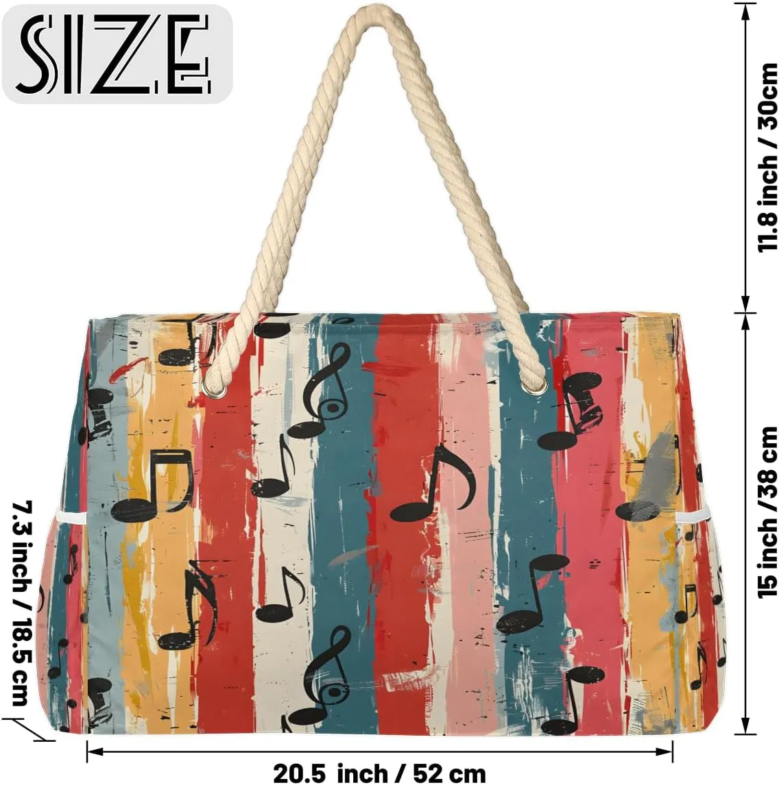 Beach Bags for Women, Large Waterproof Beach Tote Bag for Gym Grocery Travel