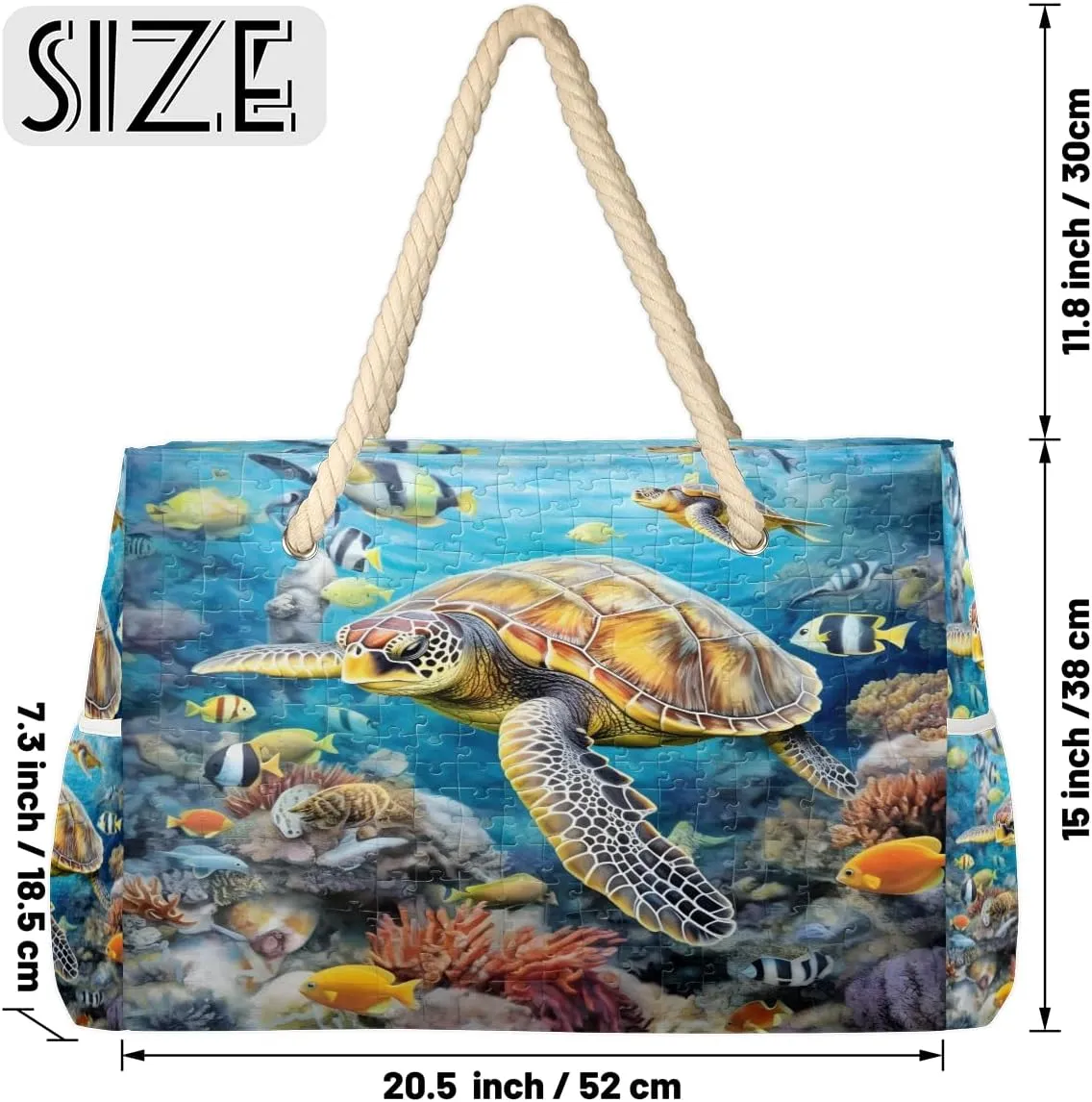 Beach Bags for Women, Large Waterproof Beach Tote Bag for Gym Grocery Travel