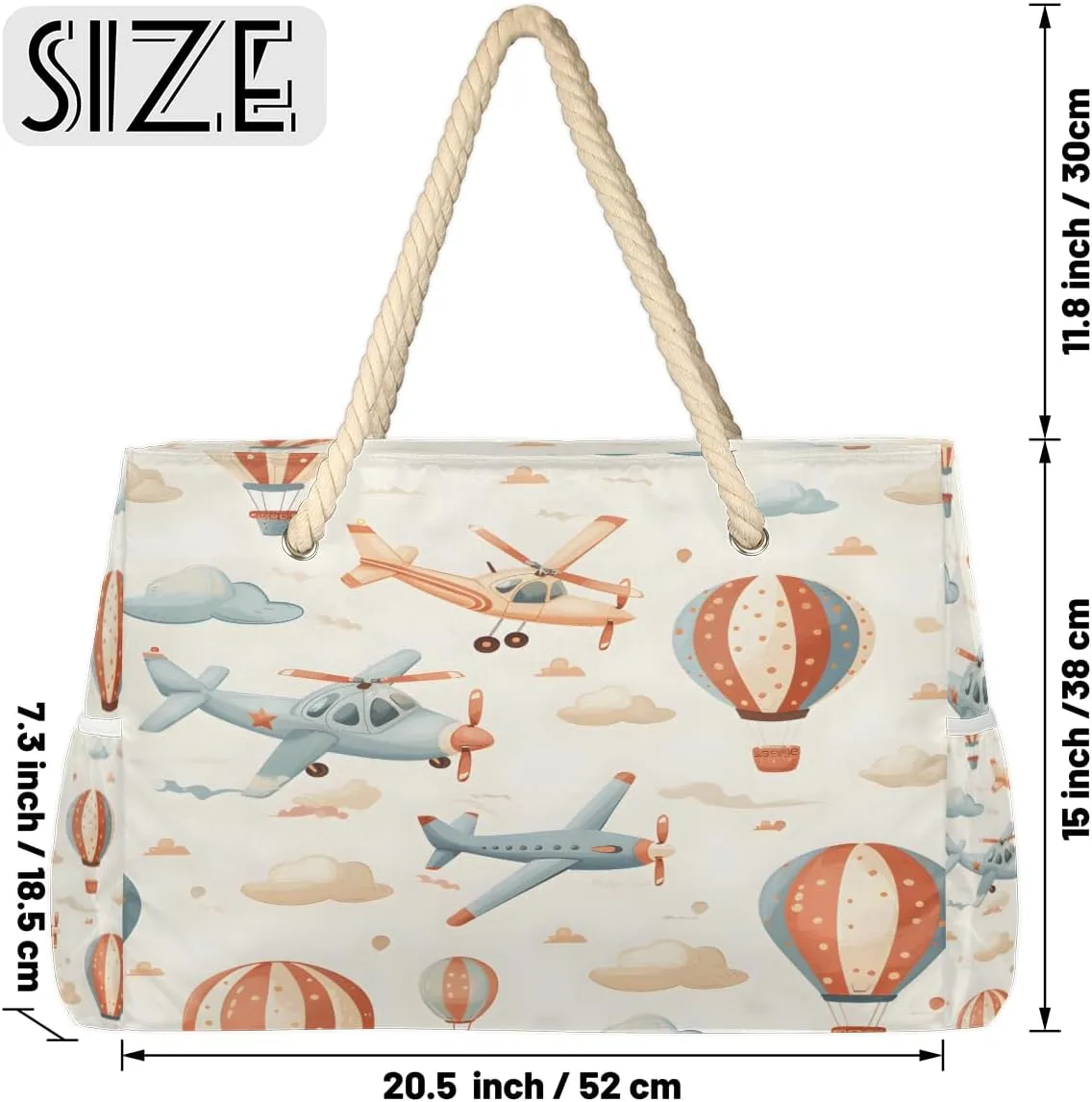 Beach Bags for Women, Large Waterproof Beach Tote Bag for Gym Grocery Travel