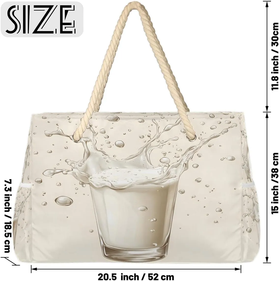 Beach Bags for Women, Large Waterproof Beach Tote Bag for Gym Grocery Travel