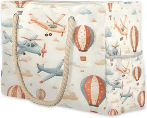 Beach Bags for Women, Large Waterproof Beach Tote Bag for Gym Grocery Travel