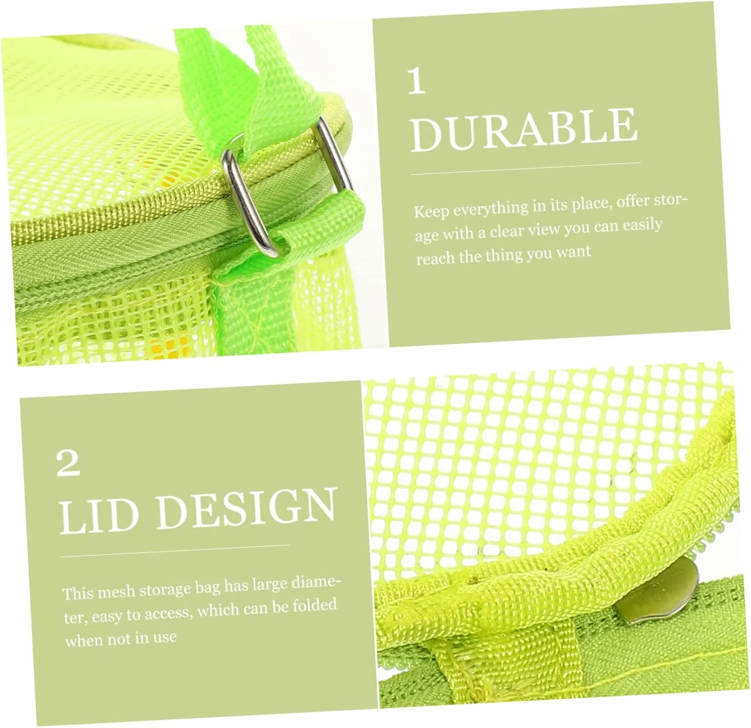 Beach Storage Bag Beach Toys for Kids Beach Tote Bag Bag Organizer for Backpack Mesh Summer Bags Beach Net Bag Beach Toy Tote Beach Toy Bucket Mesh Bucket Sand Toy Bag Green Child