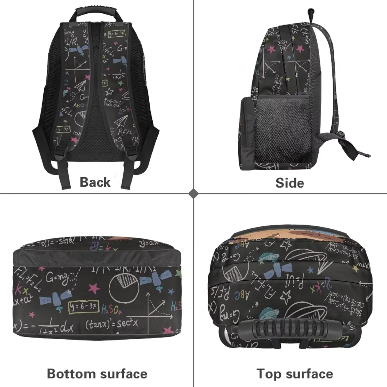 Beauty Collector Capybara Study Physics Backpacks For Girls Women Aesthetic Bookbag with Side Pockets