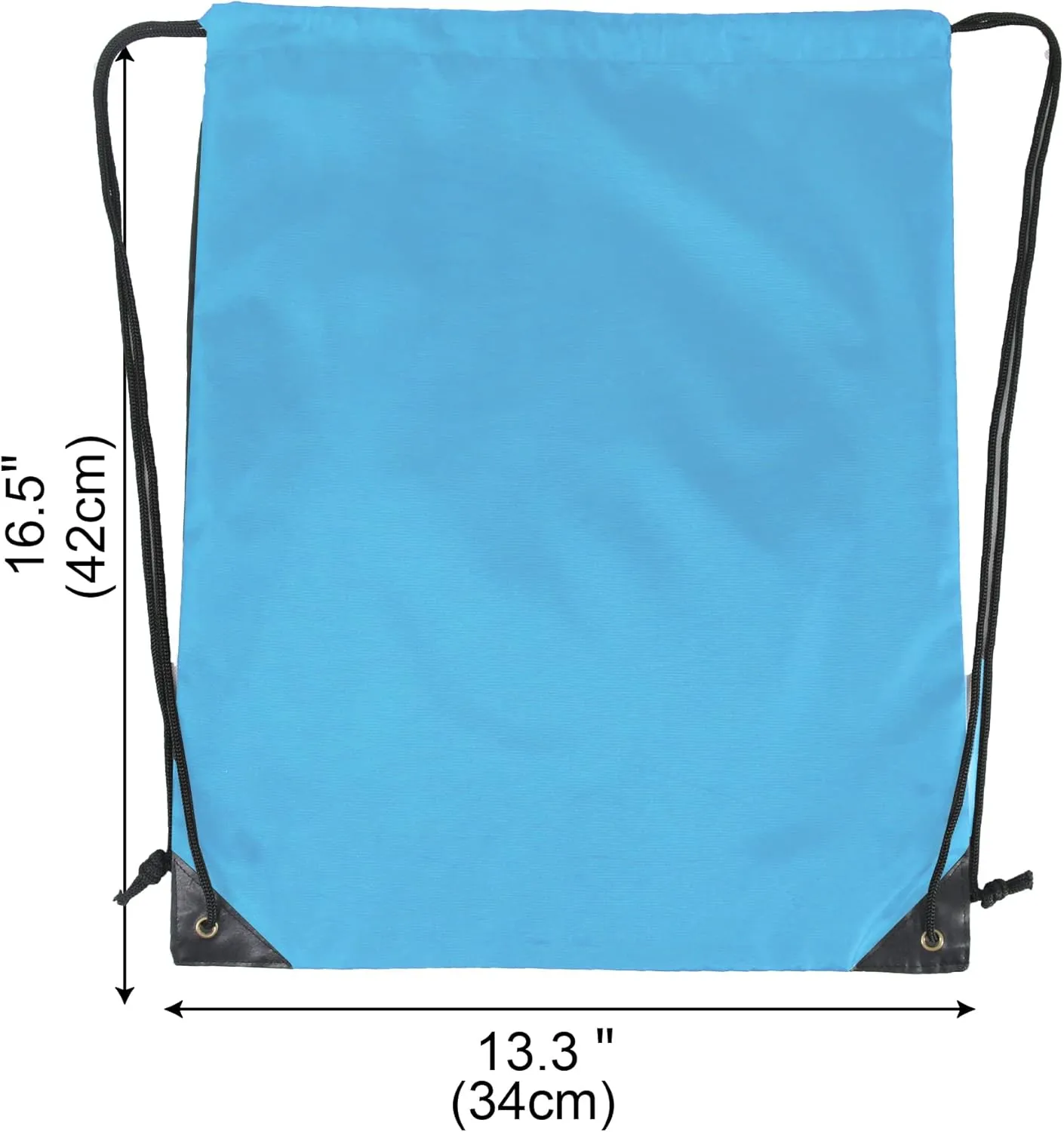 BeeGreen 30 Packs Sky Blue Drawstring Bags for Birthday Party Gym Sports Multipurpose Polyester Cinch Sackpack Bulk for Heat Vinyl Tie Dye Pull String Sinch Sacks