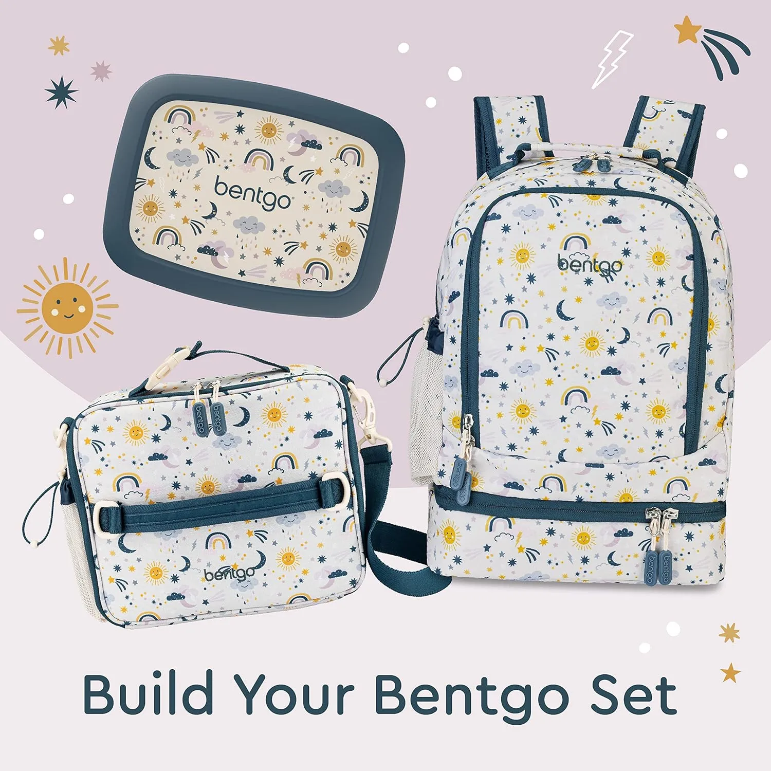 Bentgo Kids Prints 2-in-1 Backpack & Insulated Lunch Bag