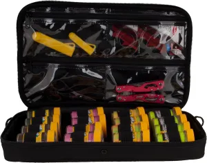 Berkley Jar Bait Folder, 16 Jars Not Included, Black and Red, Fishing Storage Soft Tackle Bag, Bait and Tackle Accessories Container for Anglers