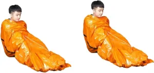 BESPORTBLE 2 Pcs 203 Emergency Sleeping Bag 203x91cm Outdoor Blanket Pe Tarp Camping Hiking Comfortable