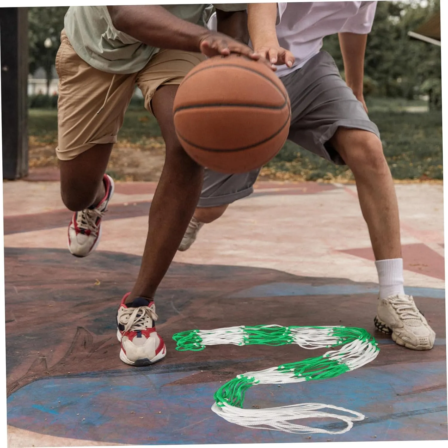 BESPORTBLE Football Storage Bag Basketball Net Duffle Bag Large Basketball Carrier Bags Balls Container Net Bag