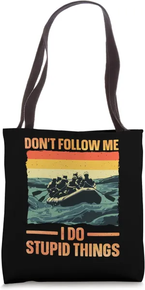 Best Rafting Art For Men Women Whitewater River Raft Rafting Tote Bag