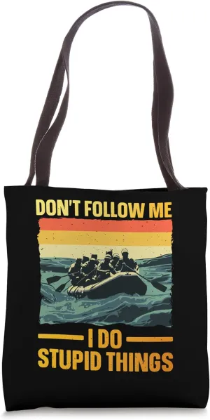 Best Rafting Art For Men Women Whitewater River Raft Rafting Tote Bag