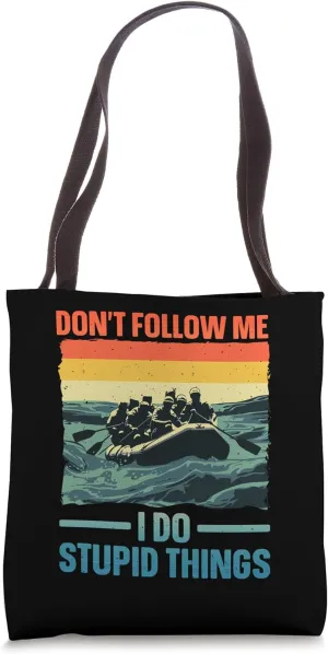 Best Rafting Art For Men Women Whitewater River Raft Rafting Tote Bag