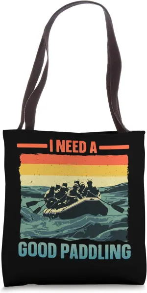 Best Rafting Design For Men Women White Water River Rafting Tote Bag