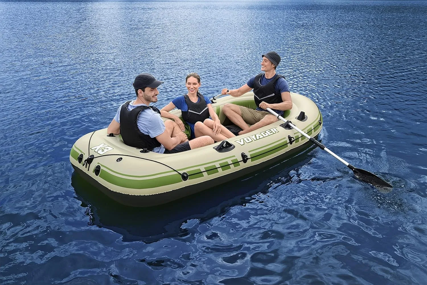Bestway Hydro-Force Inflatable Raft Set | Inflatable Boat for Kids and Adults | Great for Ponds, Lakes, Rivers