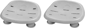 Bestway SaluSpa Underwater Durable Non Slip Swimming Pool and Spa Comfort Seat with Adjustable Height Legs and Weighted Feet, Gray (2 Pack)