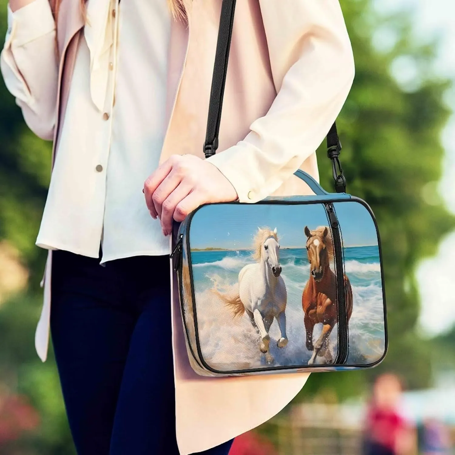 Bible Covers Case for Women Medium Bible Carrying Cases Bible Holder Floral Bible Book Carrier Tote Bags