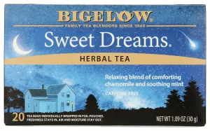 Bigelow Tea Sweet Dreams 20 Bags (Pack of 4)