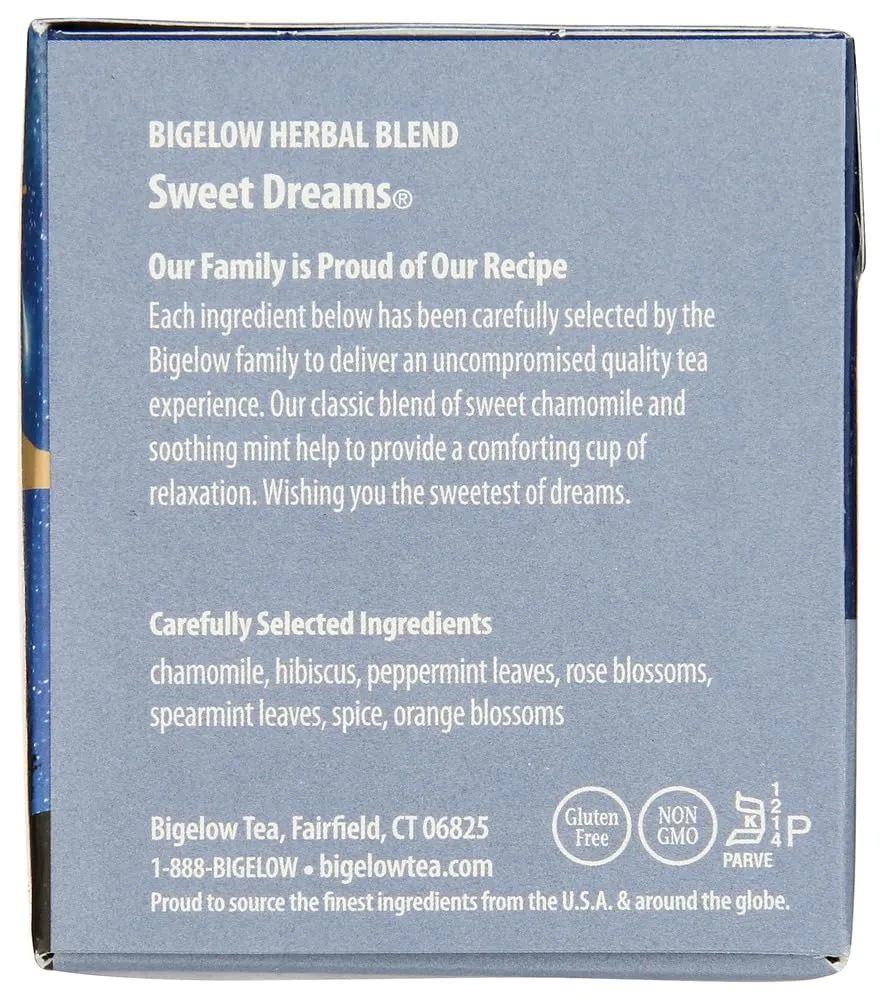 Bigelow Tea Sweet Dreams 20 Bags (Pack of 4)