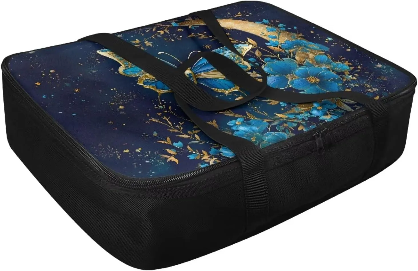 Blue Butterfly Portable Food Warmer for Travel Parties Insulated Casserole Carrier 9X13 Thermal Bags for Cold and Hot Food Reusable Lasagna Holder Lugger Tote