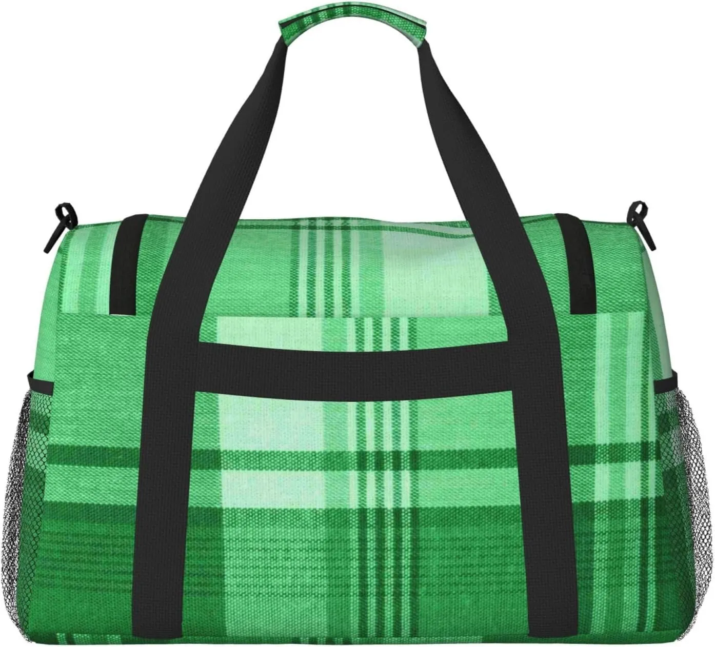 Blue White Thin Line Travel Duffel Bag Large Foldable Waterproof Overnight Bag For Beach Swim Bags Pool Sports Gym