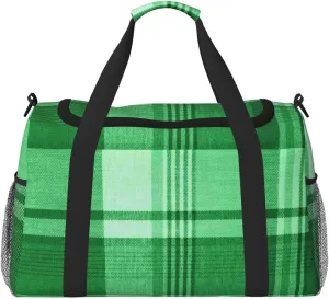 Blue White Thin Line Travel Duffel Bag Large Foldable Waterproof Overnight Bag For Beach Swim Bags Pool Sports Gym
