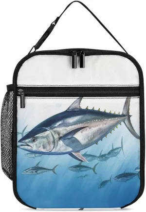 Bluefin Tuna Thunnus Lunch Box Lunch Bag Lunch Box for Women Men Insulated Lunch Bag Lunchbox Cute Lunch Bags for Women Adult Lunch Box Large Lunch Box Insulated Lunch Box
