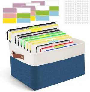 Board Game Storage Kit,Board Game Organizers and Storage Includes 14pcs Zipper Bags with DIY Stickers and Double-Sided Adhesive Dots,Board Game Bags for Puzzle Games Files Home Office(Blue)