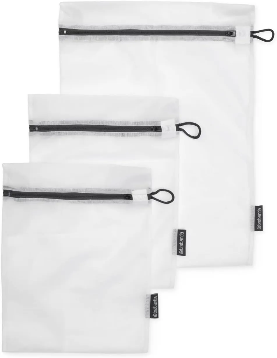 Brabantia Laundry Washing Bags, Set of 3, White - Free Shipping Worldwide