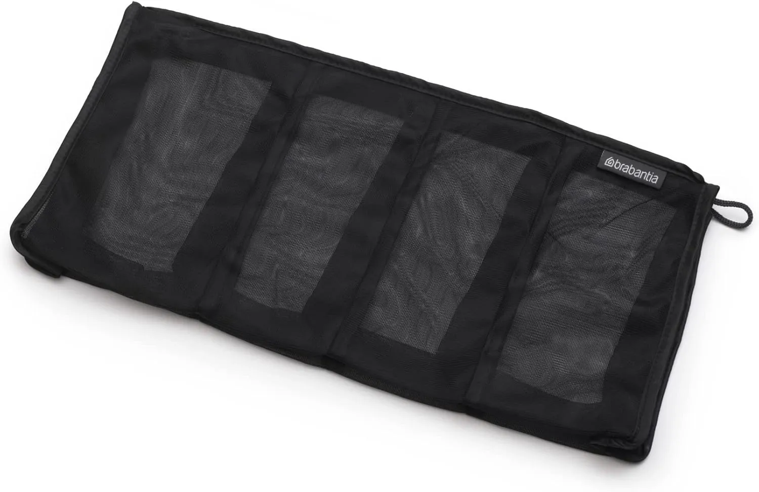 Brabantia Mesh Zip Up Laundry Socks/Accessories Bag (Black) for Washing Machine Delicates, Hosiery, Travel Bags