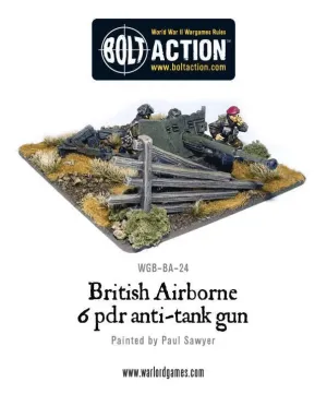 British Airborne 6 Pounder ATG & Crew