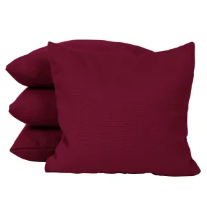 Burgundy Corn Filled Cornhole Bags