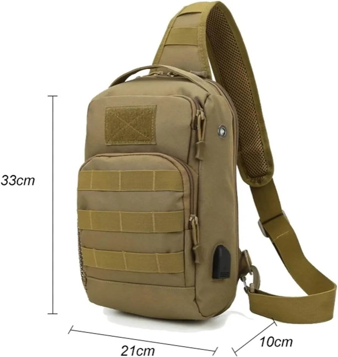 Business Backpack Men's Outdoor Multifunctional Single Shoulder Crossbody Bag Mountaineering Bag(Green)