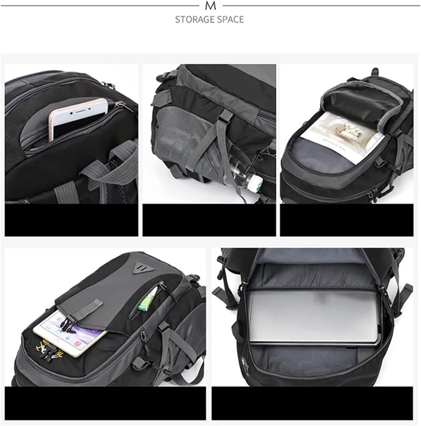 Business Backpack Mountaineering Riding Sport Outdoor Travel Backpacks Climbing Hiking Bag Mountaineering Bag(Dark blue)