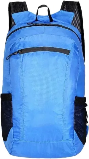 Business Backpack Portable Travel Outdoor Hiking Cycling Backpacks Ultralight Foldable Mountaineering Bag(Sea blue)