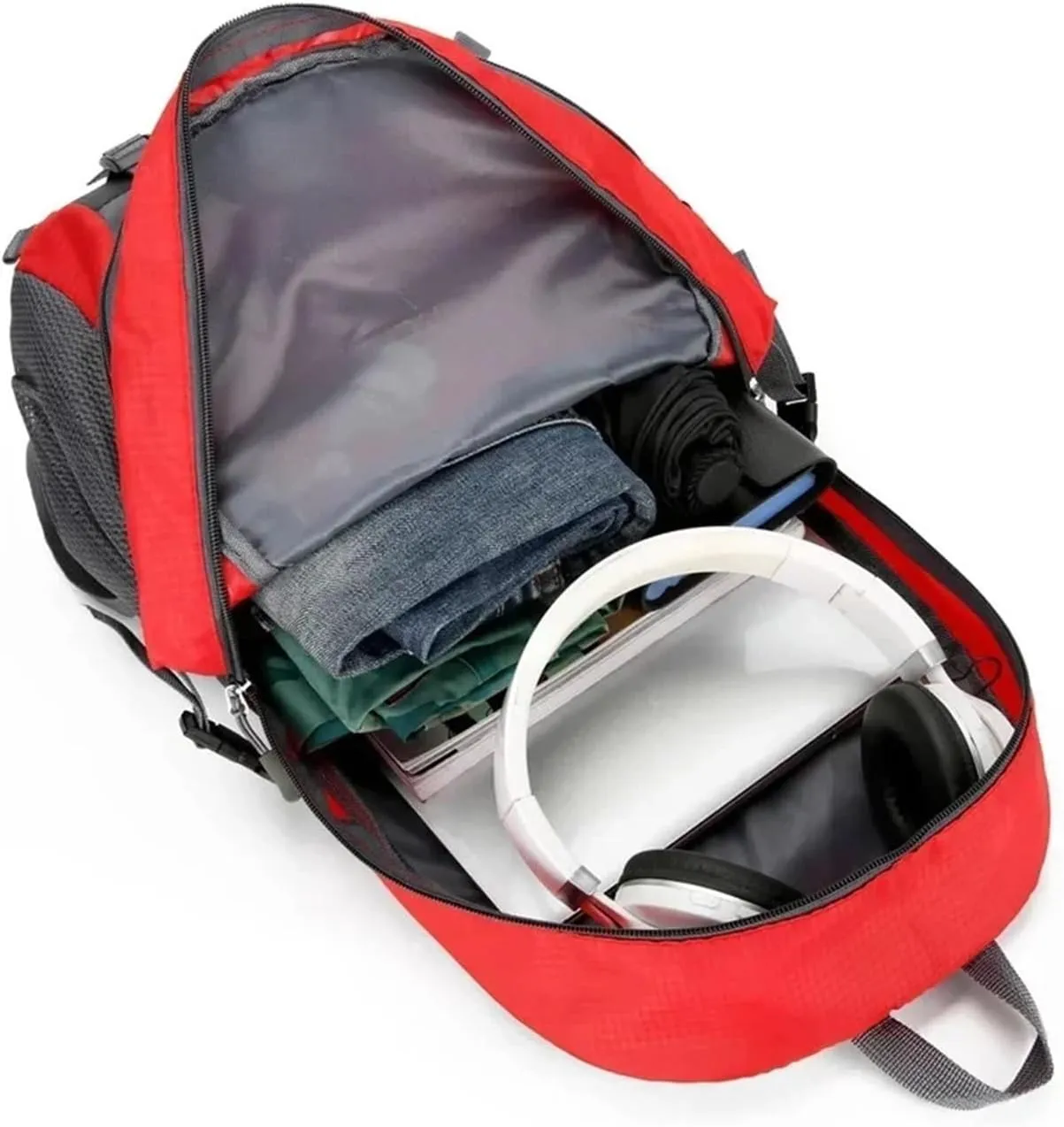 Business Backpack Quality Nylon Men Backpack Women Climbing Travel Hiking Outdoor Sport Bag Mountaineering Bag(Blue)