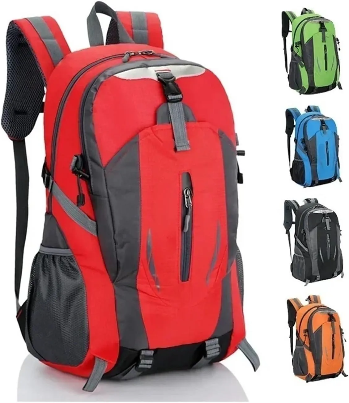 Business Backpack Quality Nylon Men Backpack Women Climbing Travel Hiking Outdoor Sport Bag Mountaineering Bag(Blue)