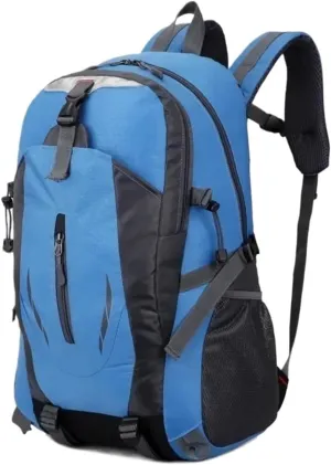 Business Backpack Quality Nylon Men Backpack Women Climbing Travel Hiking Outdoor Sport Bag Mountaineering Bag(Blue)