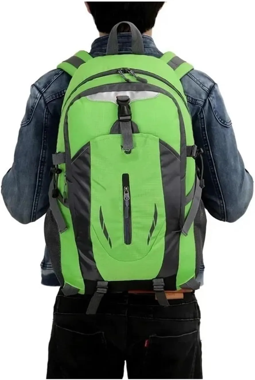 Business Backpack Quality Nylon Men Backpack Women Climbing Travel Hiking Outdoor Sport Bag Mountaineering Bag(Blue)