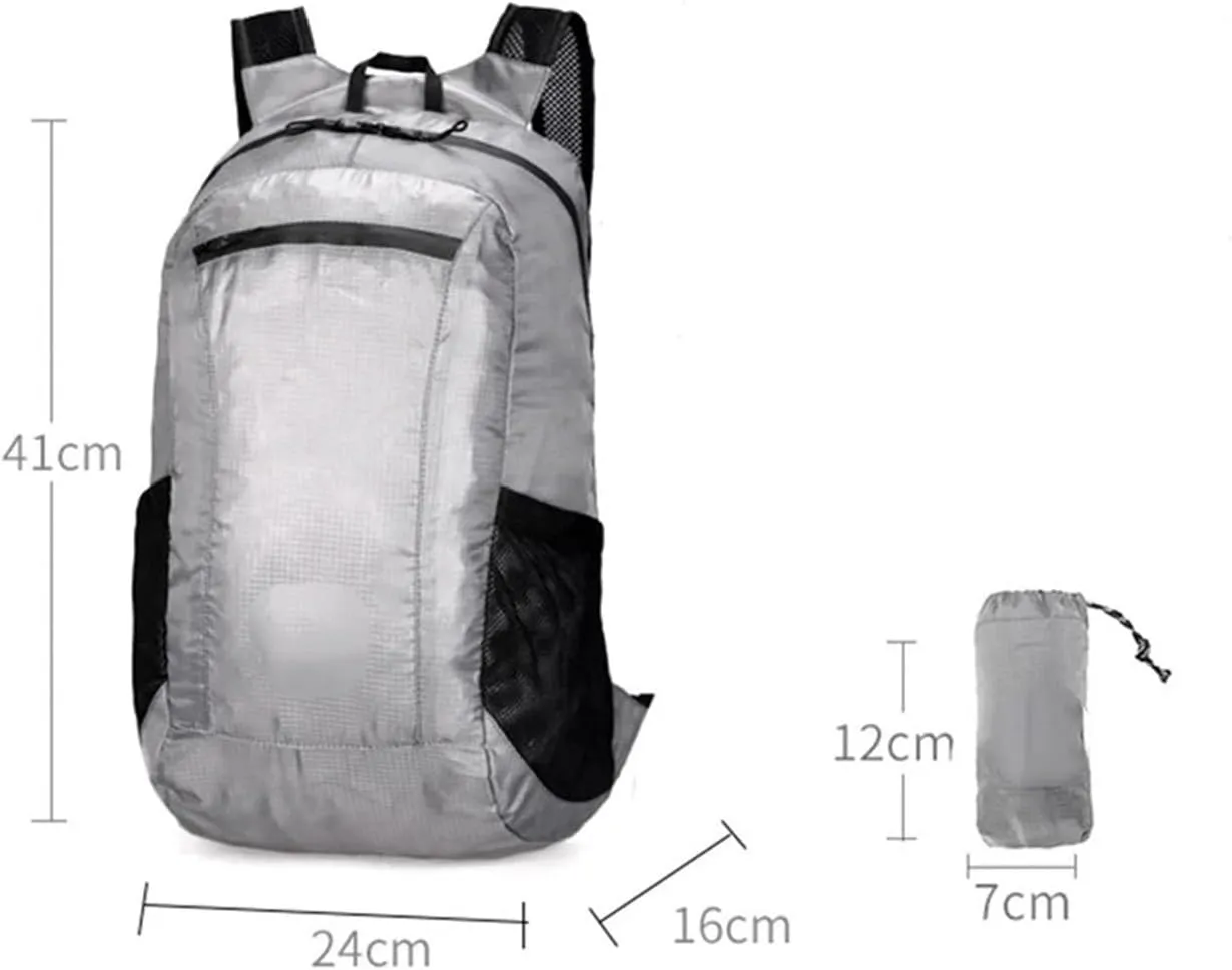 Business Backpack Ultralight Outdoor Climbing Cycling Travel Portable Backpack Mountaineering Bag(Black)