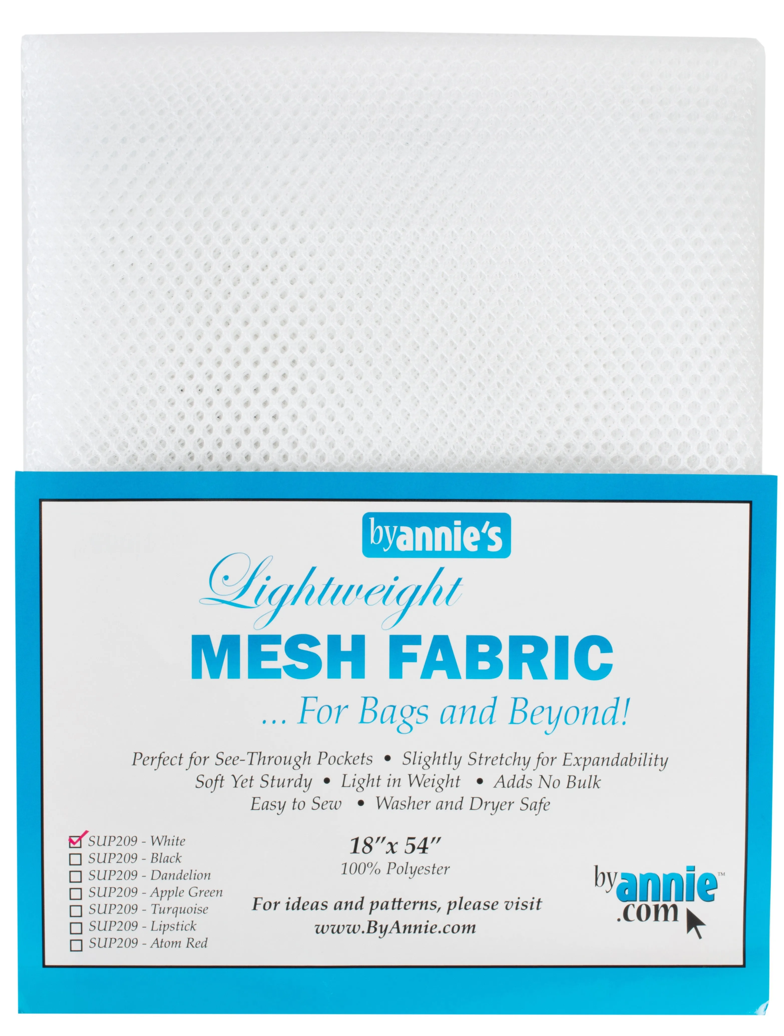 ByAnnie Lightweight Mesh Fabric White
