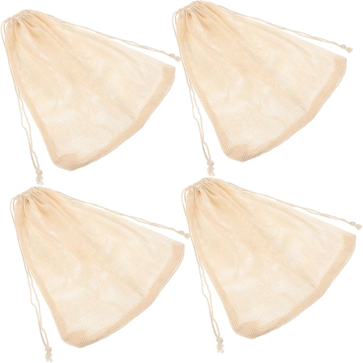 Cabilock 4pcs Seafood Boil Bags Reusable Cooking Mesh Pot Bags for Crab Shrimp and Shellfish and Versatile Cooking for Boiling Seafood and Meat