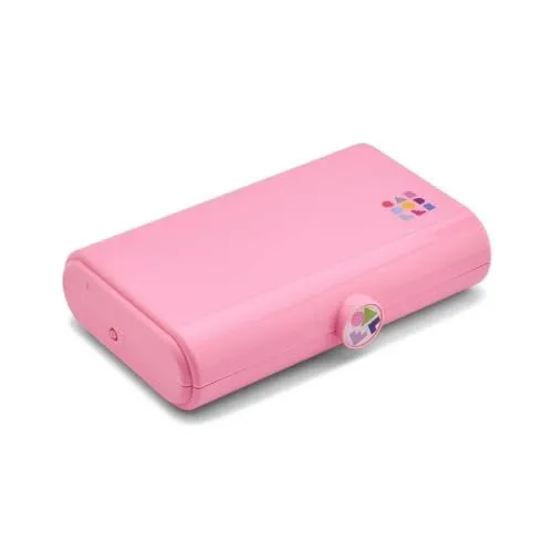 Caboodles Take It Tote, Pink, Makeup Travel Case with Large Built-In Mirror, Mint Auto-Open Tray, Snap-Tight Lid, Ideal for Quick Touch Ups On The Go