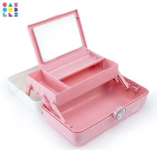 Caboodles Women's On-The-Go Girl, Funfetti Flitter Over Dusty Rose