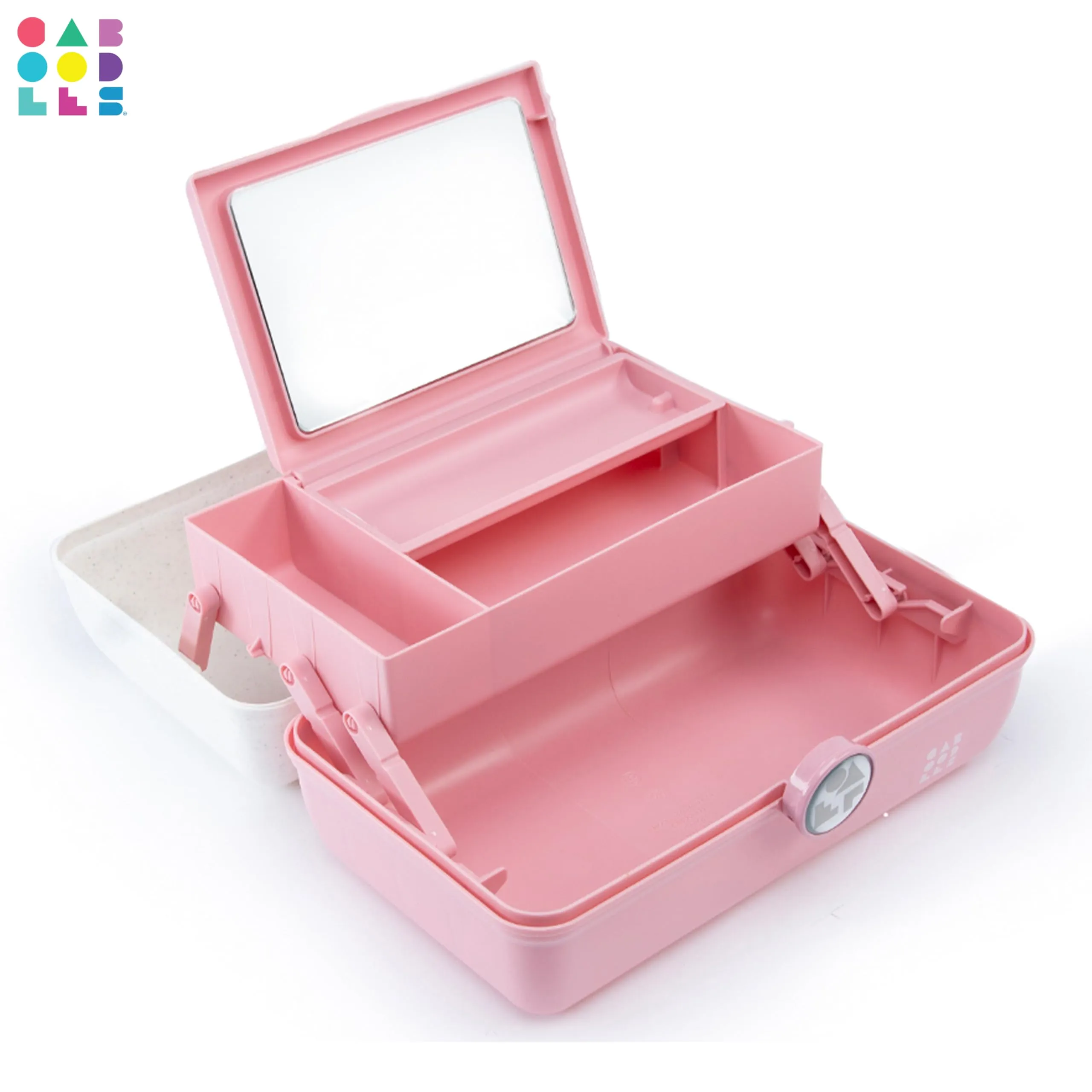Caboodles Women's On-The-Go Girl, Funfetti Flitter Over Dusty Rose