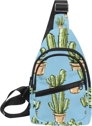 Cactus (7) Sling Bag for Women Men Crossbody Shoulder Tote Blet Bags Backpack Fanny Pack Travel Purse