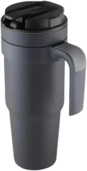 Cafeteria Coffee Mug with Handle for Hot and Cold Drinks, Travel Mug (grey), 40 OZ, Gray, FC094
