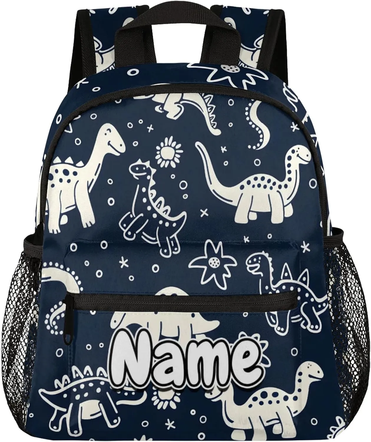 Camo Dinosaur Footprint Personalized Backpack Bag with Name Lightweight Custom Shoulder Bags Waterproof Casual Backpacks Travel Laptop Bag for Work Picnic 12in