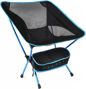 Camping Chair Outdoor Chair Foldable Chair Ultralight Camping Chair With Handbag Outdoor Portable Folding Chair For Picnic Beach Travel Hiking Fishing Chairs Folding Camping Chair ( Color : Blue , Siz